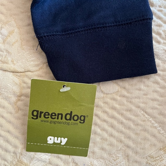 Green dog Boys Hoodie Navy Blue w/ Kangaroo pockets size S8/10. NWT - Picture 10 of 10